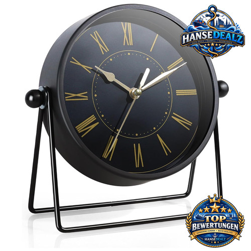 Tischuhr vintage metall leise - vintage,