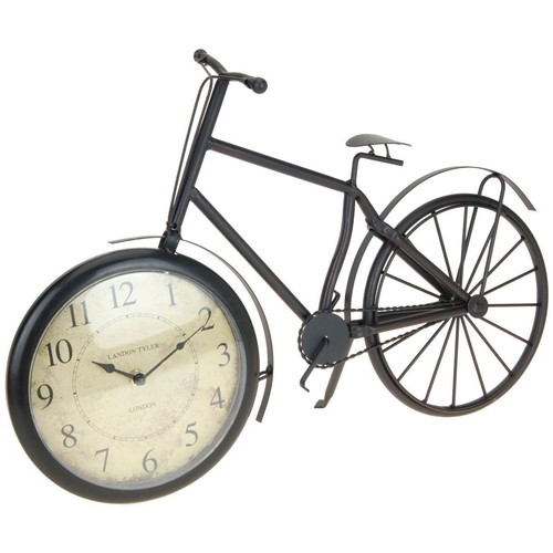 Tischuhr fahrrad metall 50cm - fahrrad,
