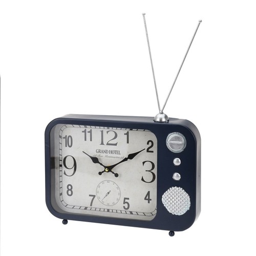 Tischuhr radioform dunkelblau - tischuhr,